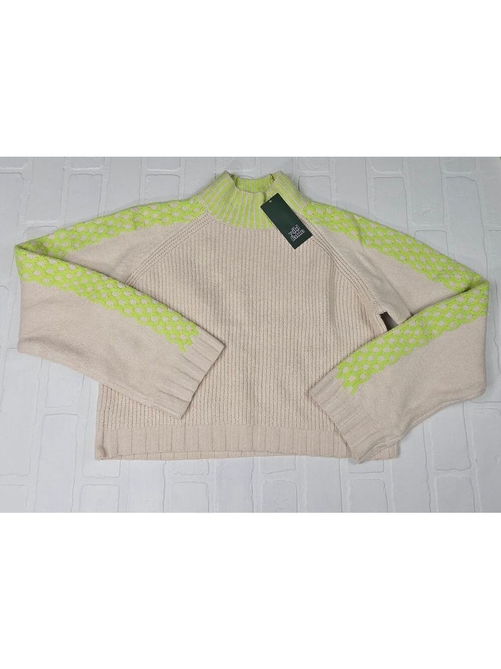 Wild Fable Mock Collared Cropped Sweater XS